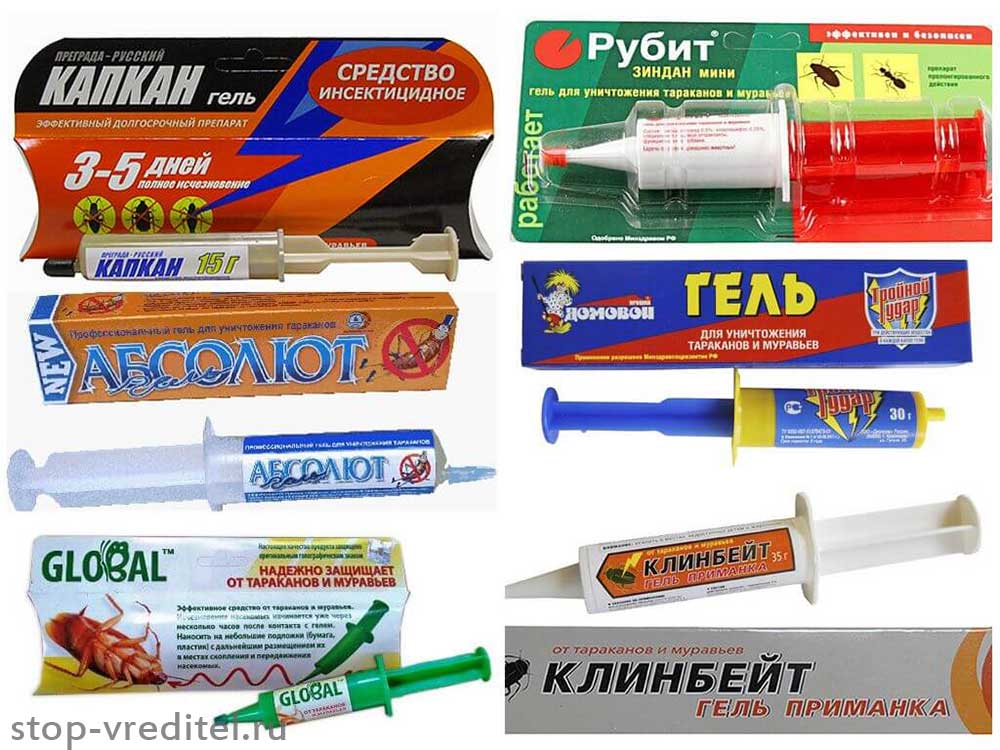 Гели от тараканов